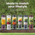 Ninja Blast Portable Blender, Cordless, 18oz. Vessel, Personal Blender For-Shakes and Smoothies, BPA Free, Leakproof-Lid and Sip Spout, USB-C Rechargeable, Dishwasher Safe Parts, Denim Blue, BC151ND