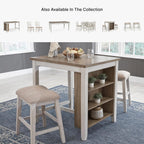 Signature Design by Ashley Skempton Modern 24" Counter Height Upholstered Barstool, 2 Count, Grayish White