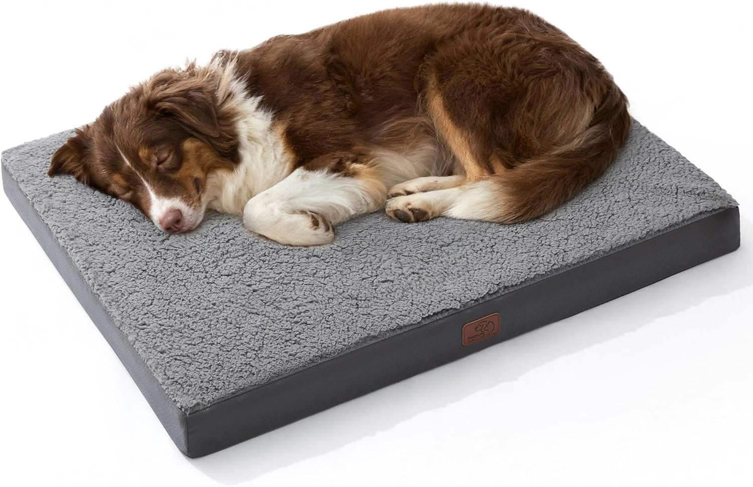 Bedsure Cooling Dog Bed for Crate, Large Breathable Pet Summer Bed, 35 Inch | Orthopedic Egg Crate Foam, Cold Summer Pad Mat, Non-Slip Bottom, Comfy Removable Washable Cover, For Pets Up to 50 lbs
