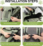 Wakytu Dog Backpack Carrier for Small Dogs,Pet Carrier for Travel & Hiking | Hands-Free Puppy Backpack,Adjustable Padded Breathable Straps,Ergonomic Front Facing Dog Carrier Backpack