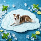 BG-BABYGO Dog Cooling Mat, 48" x 28" Reversible Self Cooling Mat for Large Dogs, Washable Arc-Chill Cooling Pad for Pets 2.0 Summer Pet Cooling Pad for Crate Kennel Sofa Floor Outdoor Portable Green