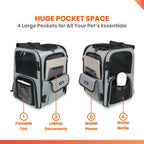 Crash-Tested Expandable Cat Backpack Carrier & Small Dog Car Seat | CPS Certified for Crash Protection & Safe Pet Travel.