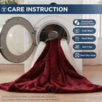 Westinghouse Electric Blanket Queen, Heated Blanket Queen Size with 10 Heating Levels and 1 to 12 Hours Heating Time Settings, Flannel to Sherpa Reversible, Machine Washable (84" x 90", Red)