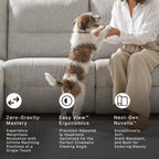 Signature Design by Ashley Acklen Place 3-Piece Power Reclining Sectional, Zero Gravity Recline and Adjustable Headrests, Next-Gen Nuvella Performance Fabric for Living Room Relaxation, Pewter Gray