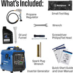 Westinghouse 2800 Peak Watt Super Quiet & Lightweight Dual Fuel Portable Inverter Generator, Gas & Propane Powered, CO Sensor, Parallel Capable, Long Run Time