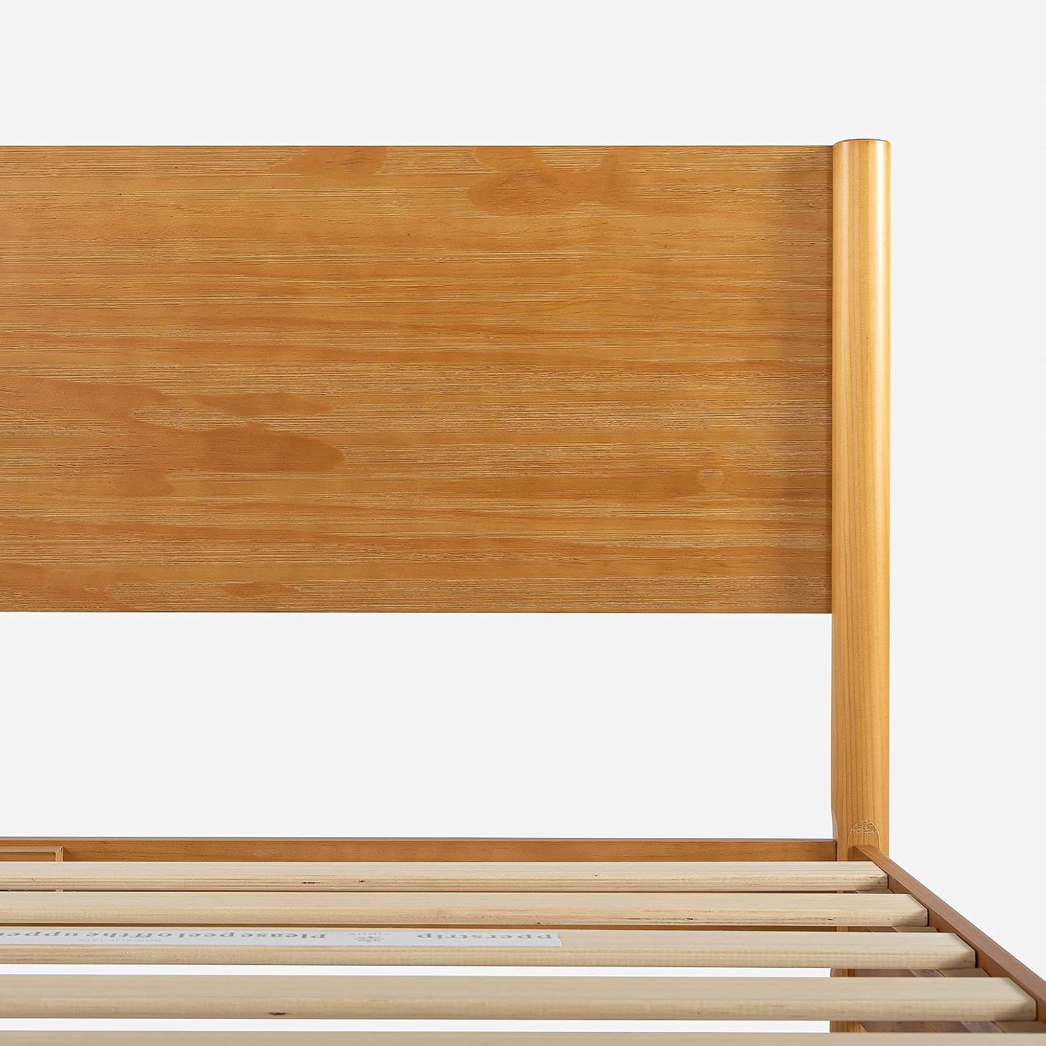 Zinus Allen Mid Century Wood Platform Bed Frame, Solid Wood Foundation, Wood Slat Support, No Box Spring Needed, Easy Assembly, Queen