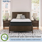 Signature Design by Ashley California King Pillow Top 13 ' Pillow Top Hybrid Mattress with Gel Memory Foam and Edge Support for Cool Sleep and Pressure Relief, Fiberglass-Free