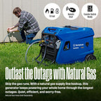 Westinghouse 12000 Peak Watt Tri-Fuel Portable Inverter Generator, Remote Start, Transfer Switch Ready, Gas/Propane/Natural Gas Powered, Low THD, Safe for Electronics, Parallel Capable, CO Sensor