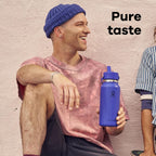 Hydro Flask Water Bottle - Insulated Stainless Steel - Wide Mouth Flex Straw Lid, Non Spill, Leakproof and Refillable in 32 Oz Sea Cloud Pink