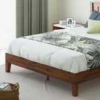 Zinus Vivek Deluxe Wood Platform Bed Frame with Headboard, Wood Slat Support, No Box Spring Needed, Easy Assembly, King