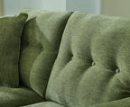 Signature Design by Ashley Bixler Sofa, No Assembly Required, Olive Green Chenille Upholstered 3-Seater Couch, Anti-Sag Platform Foundation, Button-Tufted Back, Living Room Furniture, 79 Inches