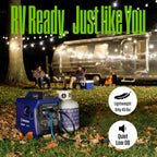 Westinghouse 2800 Peak Watt Super Quiet & Lightweight Dual Fuel Portable Inverter Generator, Gas & Propane Powered, CO Sensor, Parallel Capable, Long Run Time