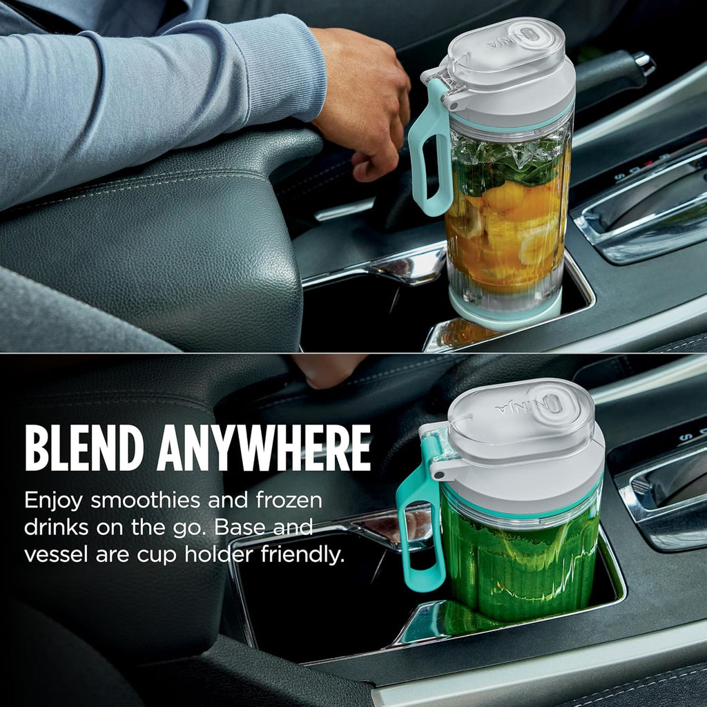 Ninja Blast Max, Portable Blender + Twist & Go, Personal Smoothie, Blend, Ice Crush, 3 Programs, Cordless, 22oz removable Vessel, Dishwasher Safe, Leakproof, Moss Green, BC251GN1