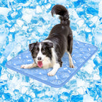 Rywell Dog Cooling Mat 2.0, Elegant Grey, 44"*32" Thick & Durable Cooling Mat for Extra Large Dogs, Extended Cooling with Waterproof & Color-Changing Arc-Chill Fiber (Q-Max>0.5), Ideal for Summer