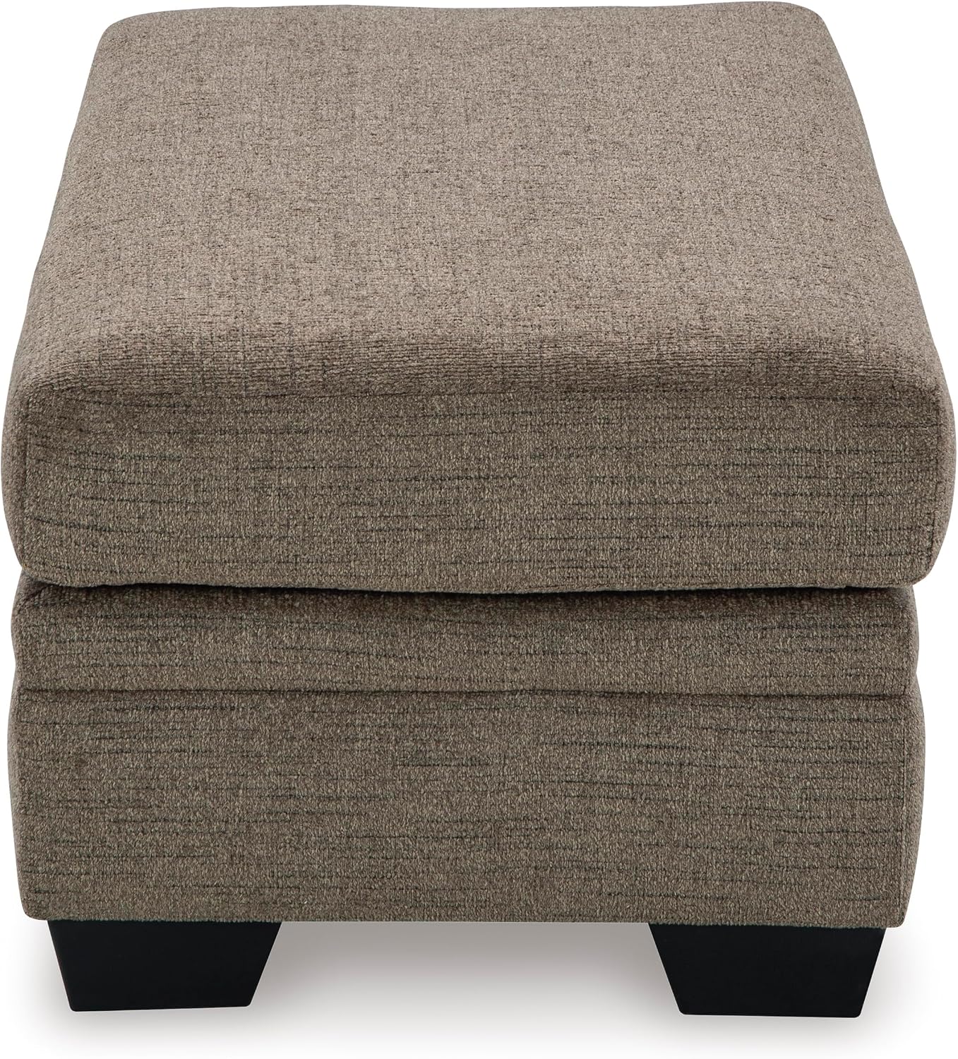 Signature Design by Ashley Stonemeade Upholstered Ottoman, Oversized Contemporary Footrest, 100% Polyester Chenille, Ideal for Living Room Seating, Nutmeg Brown, 44" W
