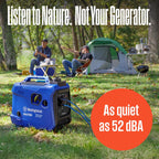 Westinghouse 2550 Peak Watt Super Quiet & Lightweight Portable Inverter Generator, RV Ready 30A Outlet, Gas Powered, Parallel Capable, Long Run Time,Blue