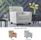 Signature Design By Ashley Hayesdale Modern Accent Chair with Removable Cushions and Tapered Legs, Black & Gray