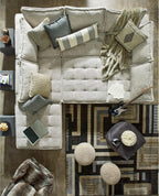 Signature Design by Ashley Bales Low Profile Floor Seating Accent Chair, Gray
