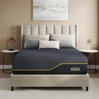 MLILY EGOHOME 14 Inch Queen Memory Foam Mattress for Back Pain, Cooling Copper Gel Bed in a Box, Foam Made in USA, CertiPUR-US Certified, Therapeutic Medium Firm, 60x80x14 Black
